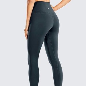 CRZ YOGA teal crop sports pant